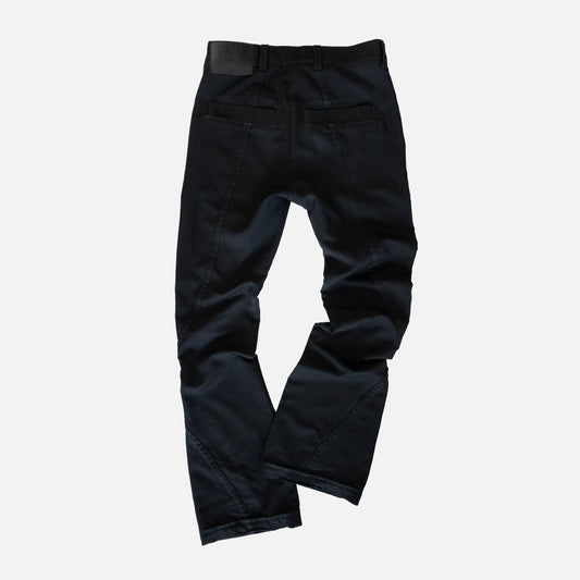 'BALLADS' CURVED SEAM SLIM-FIT FLARED DRESS PANTS