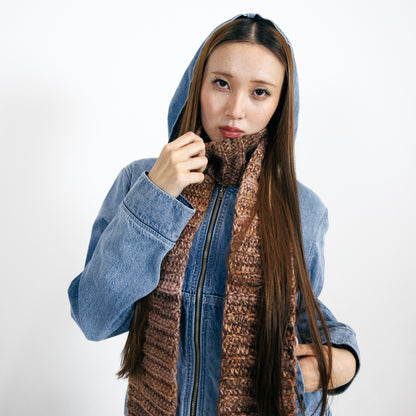 'EKG/PULSE' WASHED INDIGO DENIM ZIP-UP HOODIE