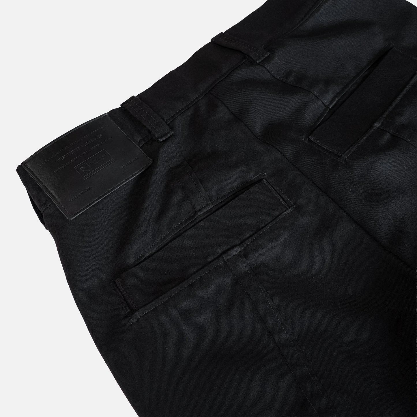 'BALLADS' CURVED SEAM SLIM-FIT FLARED DRESS PANTS