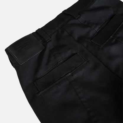 'BALLADS' CURVED SEAM SLIM-FIT FLARED DRESS PANTS