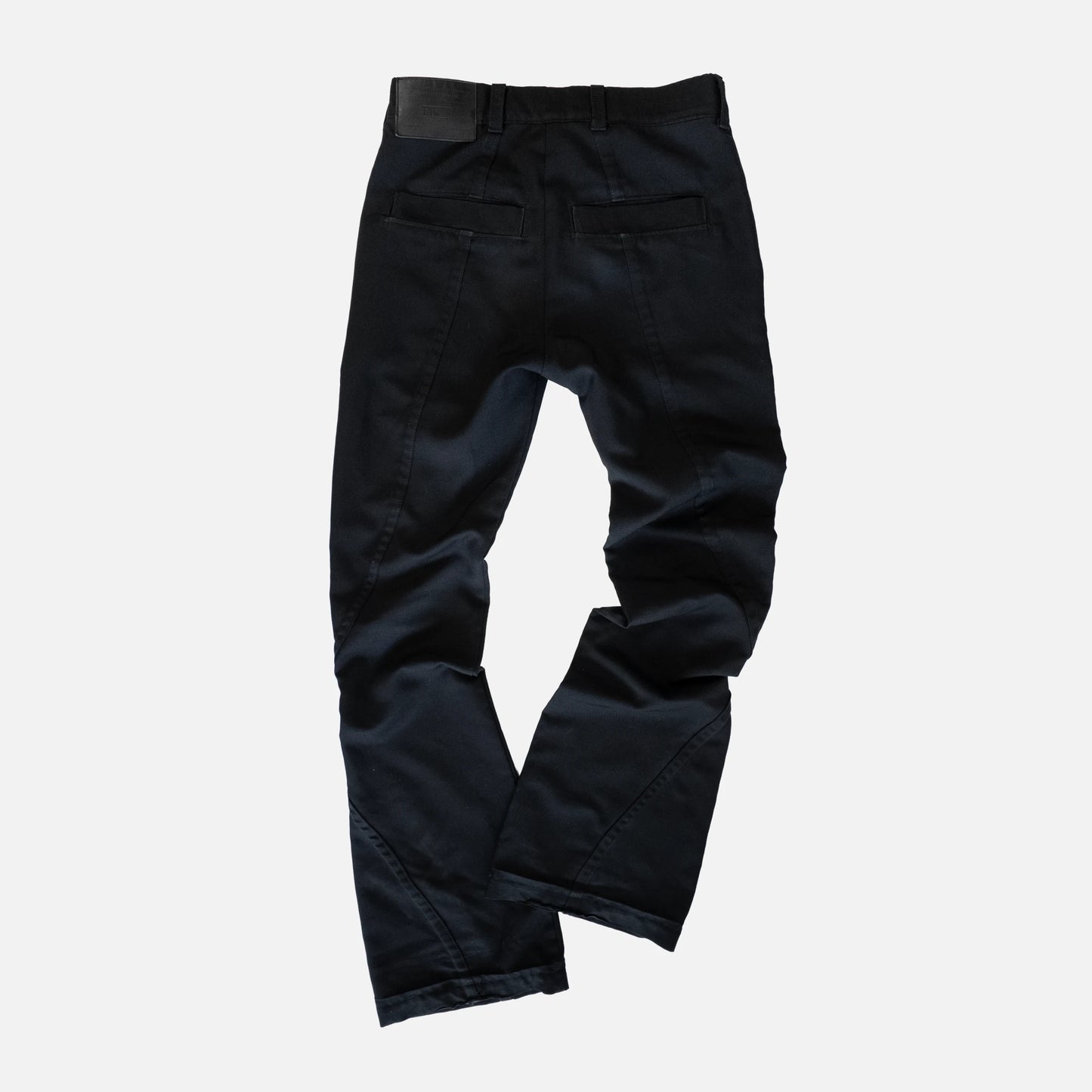 'BALLADS' CURVED SEAM SLIM-FIT FLARED DRESS PANTS