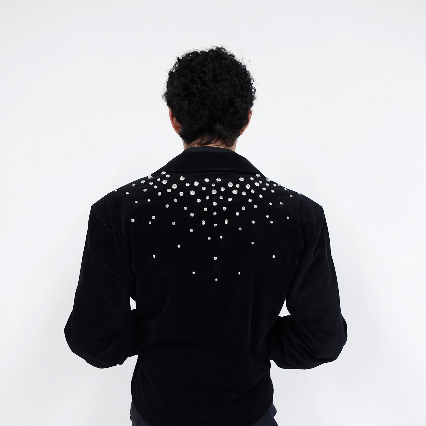 'MULHOLLAND DRIVE' CRYSTAL EMBELLISHED CORDUROY JACKET (ENQUIRY ONLY)