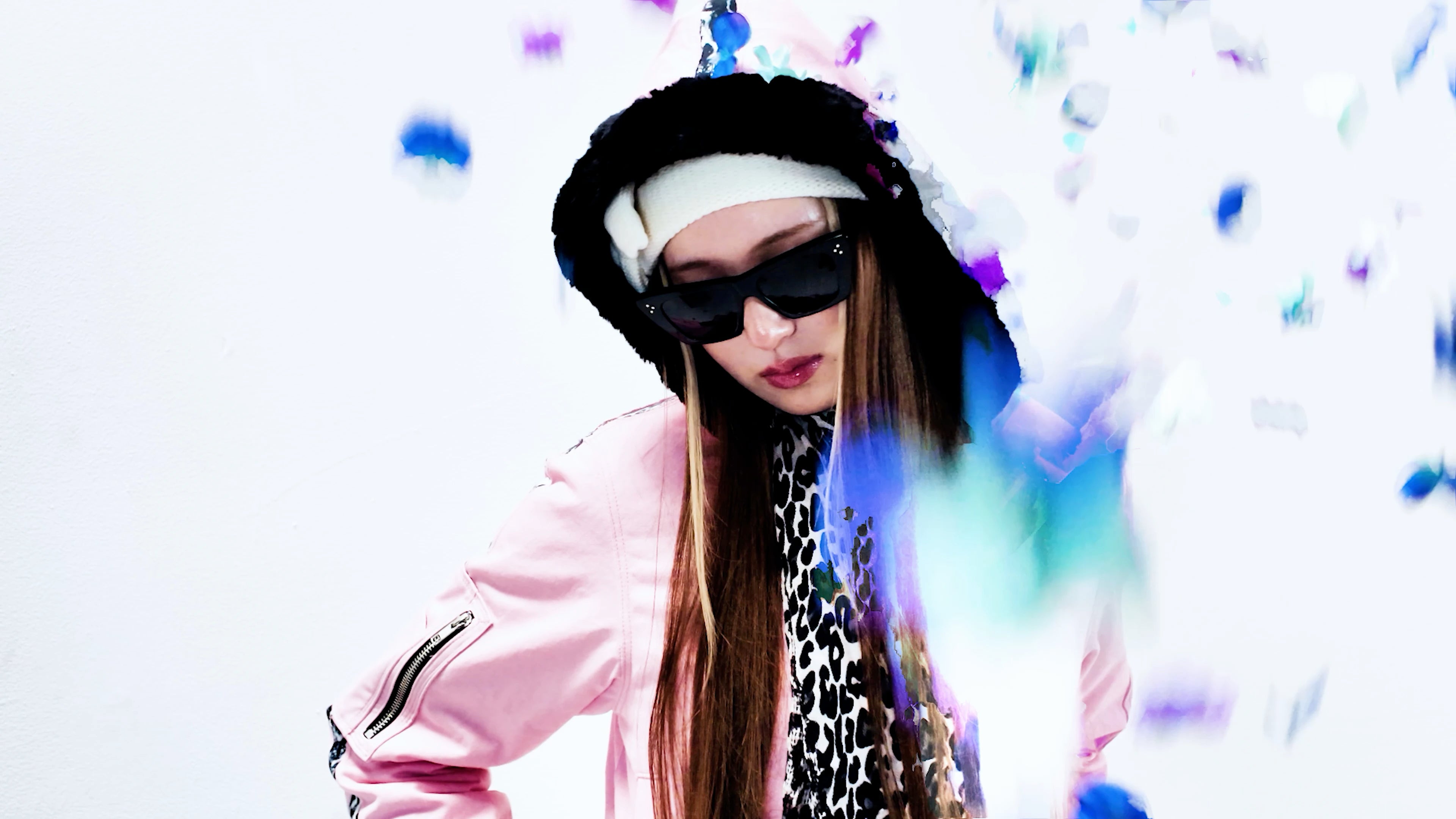 LOAD VIDEO: A short film from SEASON 02 ELIXIR by BRANDON KIM. Starring model Wendy in the WITCH HOUSE Pink Twill Hooded Bomber Jacket, as multi-color floral petals fall around her in slow-motion.